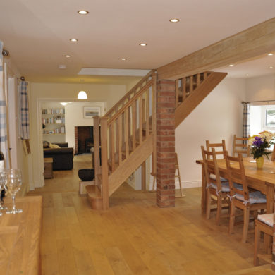 Kitchen & Dining Room in Manor Bedw Holiday Cottage near Narberth Pembrokeshire