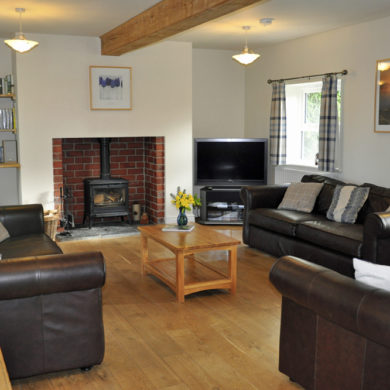 Sitting Room in Manor Bedw Holiday Cottage near Narberth Pembrokeshire