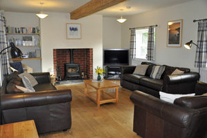 Sitting Room in Manor Bedw Holiday Cottage near Narberth Pembrokeshire